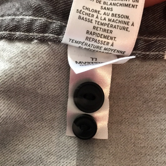 Nordstrom gray & white cotton checkered long sleeves button up shirt trim fit L - Picture 12 of 12